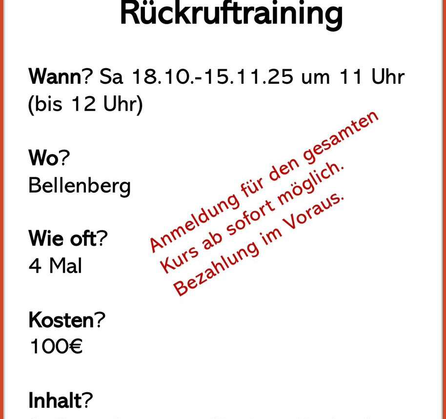 Rückrufkurse